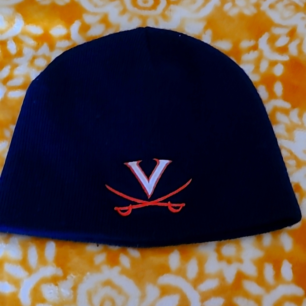 UVA beanie.  NAVY AND ORANGE